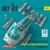 RESKIT RSU32-0189 A-7E Corsair II early cockpit (Hyperdetailed edition) for Trumpeter kit (3D Printed) (1/32)